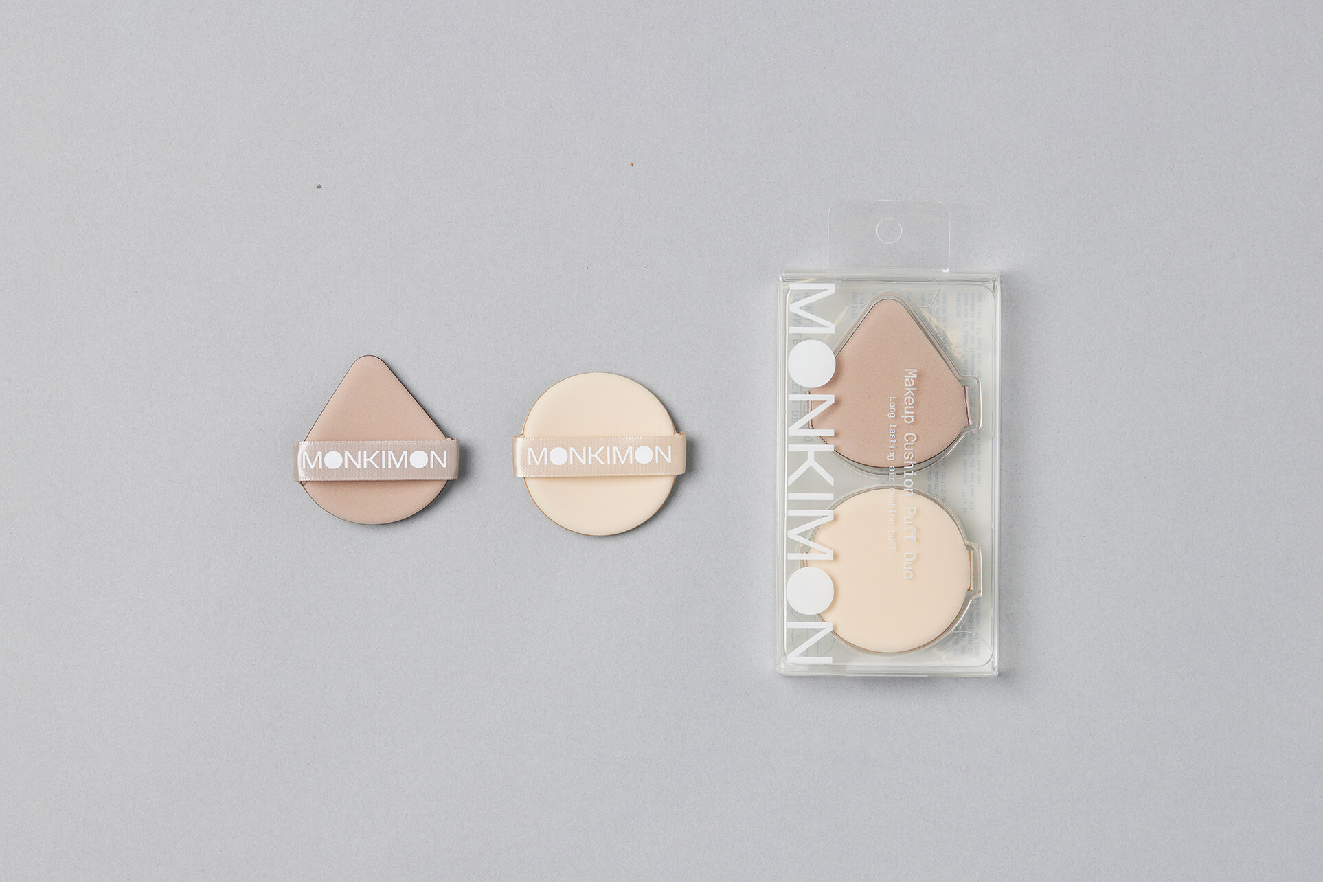 Triangle and Round Makeup Cushion Puff Duo